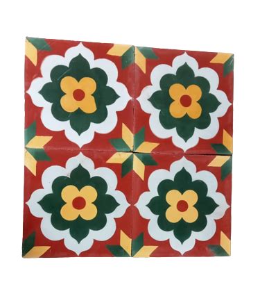 Unity Flower Athangudi Tiles – bharatnatural