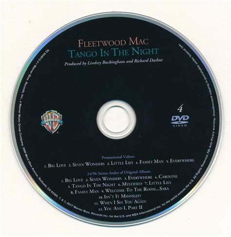 Fleetwood Mac Tango In The Night 1987 2017 3CD DVD AvaxHome