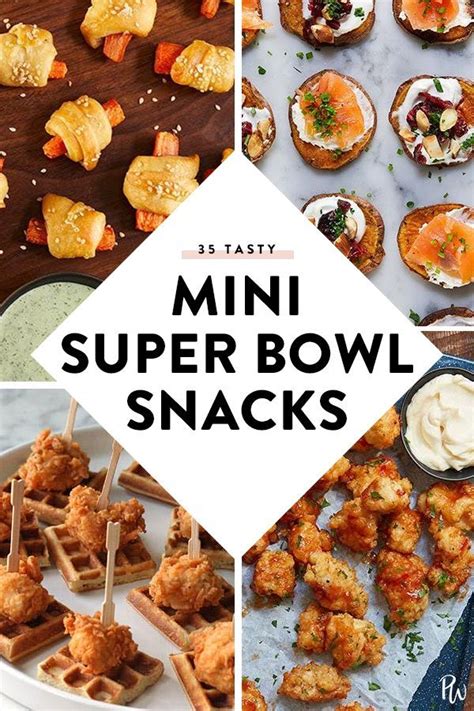 35 Bite Size Snacks To Make For The Super Bowl Superbowl Snacks