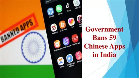 PPT Government Bans 59 Chinese Apps In India PowerPoint Presentation