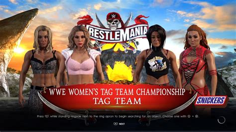 Wwe 2k22 Universe Mode Wrestlemania Night 2 Trish Stratus And Mickie