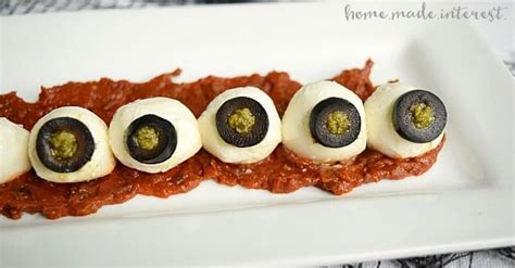 Easy Halloween Recipe Mozzarella Eyeballs Home Made Interest