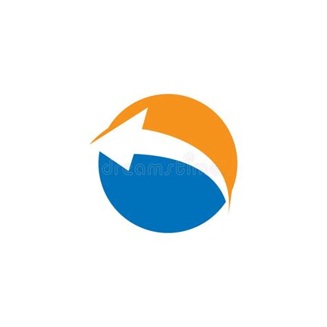 Faster Arrow Logo Vektor Template Stock Illustration Illustration Of