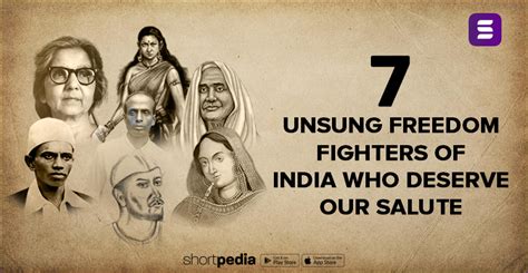 Unsung Heroes Of Indian Freedom Struggle Lines On Off