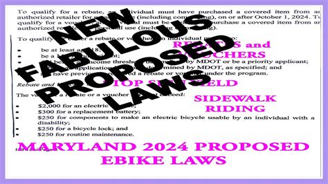 Proposed Pro Ebike Laws For Maryland Better Than New Jersey