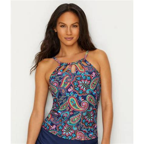 24th And Ocean 24th And Ocean Paisley Fields Underwire Tankini Top