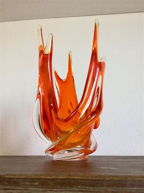 Chalet Splash Vase Chalet Canada Art Glass Splash Vase Decanters Glass Art Pottery Canada