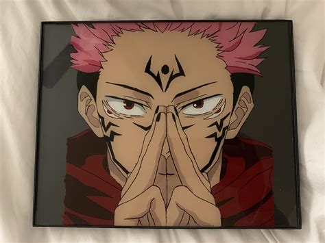 First Attempt At Glass Painting Sukuna R Jujutsukaisen