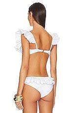 Caroline Constas Anastasia Bikini Top In White Revolve