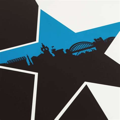 Newcastle Blue Star Print From The Dotty House