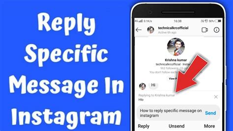 How To Reply A Specific Message In Instagram Instagram Message Swipe