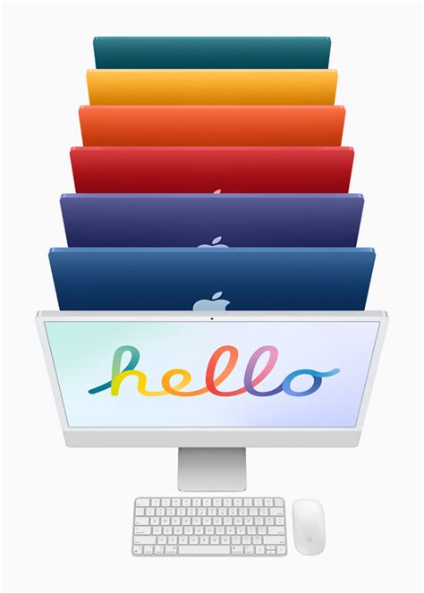 iMac features all-new design in vibrant colors, M1 chip, and 4.5K ...