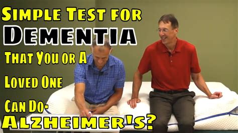 Simple Test For Dementia That You Or A Loved One Can Do Alzheimers