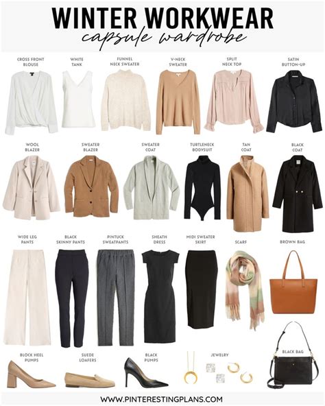 Winter Workwear Capsule Wardrobe 2021 Pinteresting Plans Business