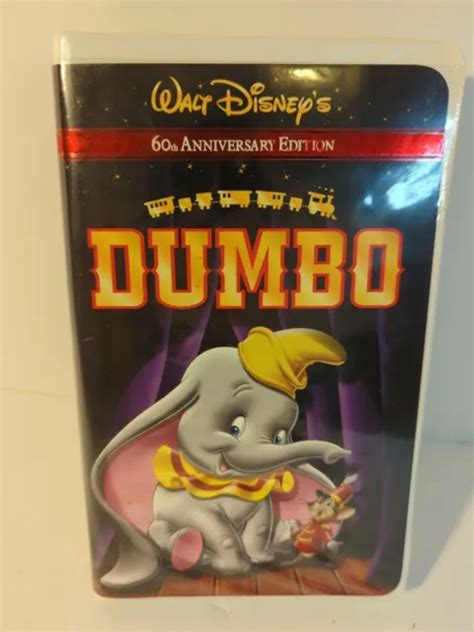 Rare Walt Disney S Dumbo Vhs Th Anniversary Edition