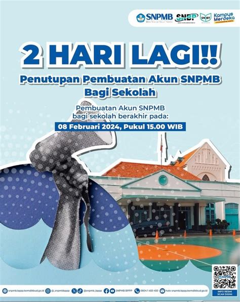 REGISTRASI AKUN SNPMB BAGI SEKOLAH TAHUN 2024