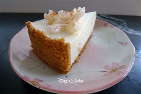 Mintys Kitchen Non Baked Lychee Cheesecake