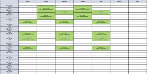 Php Html Dynamically Create Table For Time Class Schedule Stack Overflow