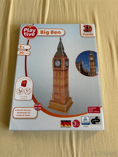 Big Ben 3D puzzle nové nerozbalené Košice Bazoš sk