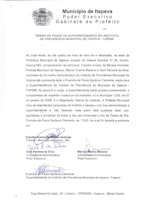 Termo De Posse Da Nova Superintendente Fapemi Instituto De