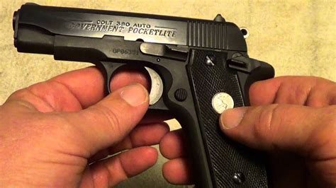 Colt 380 Government Pocketlite Pistol Youtube