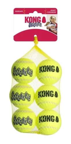 Kong Squeak Air Balls Juguete Pelota Perro Pack X6