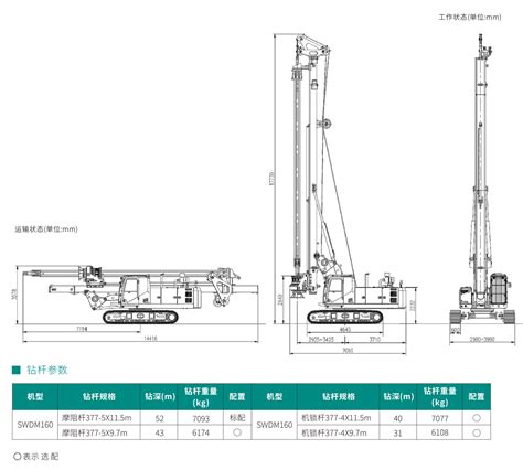 山河智能swdm160中型多功能旋挖钻机山河智能旋挖钻机swdm160参数报价图片 中国路面机械网