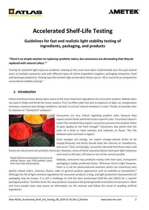 Free Guide on Accelerated Shelf Life Testing | Atlas