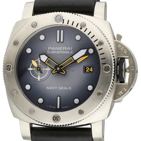 Panerai Submersible Gmt Navy Seals Pam01323 Op7523 Steel For 10 896