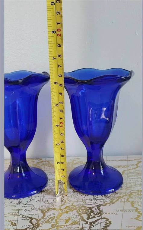 Vintage Collection Anchor Hocking Cobalt Blue Pairs Sundae Etsy