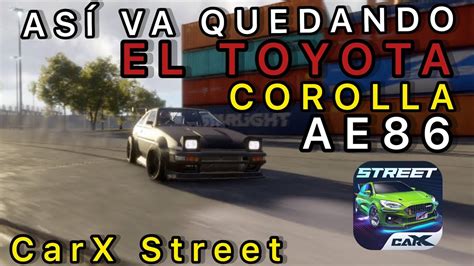 As Va Quedando El Toyota Corolla Ae Y Hacemos El Reto De Drift En