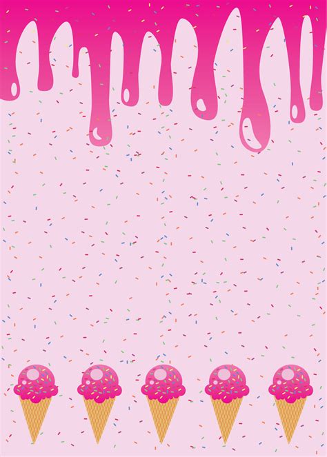 Pink Ice Cream Cone Background Suitable for Phone Background 6870899 ...