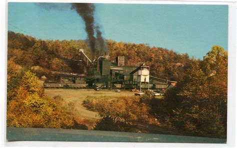 Modern Coal Mine Tipple Fayette County West Virginia Postcard United