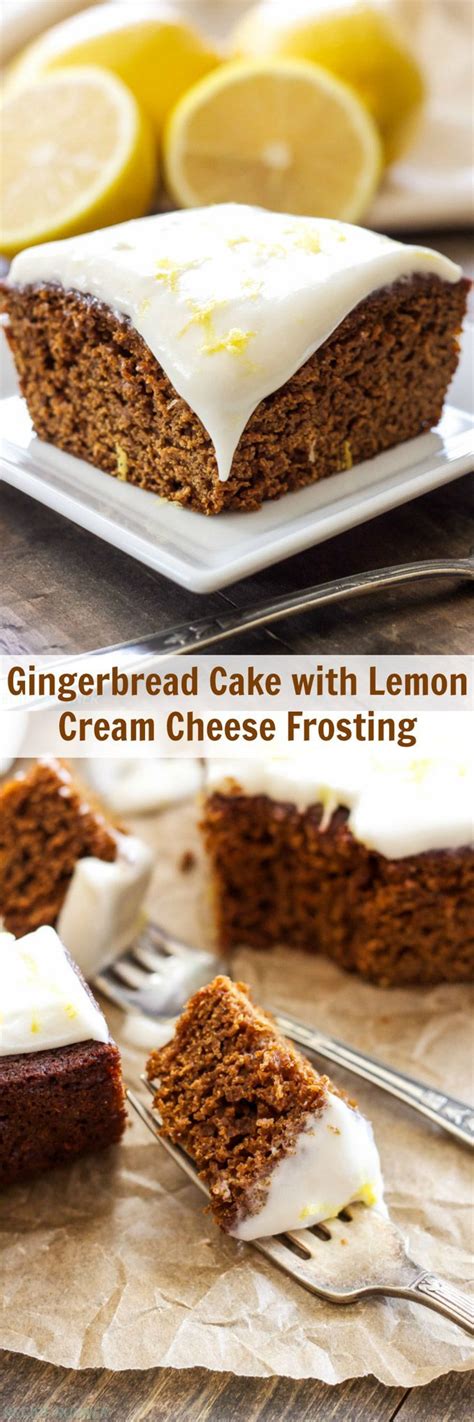 Gingerbread Cake With Lemon Cream Cheese Frosting Recipe