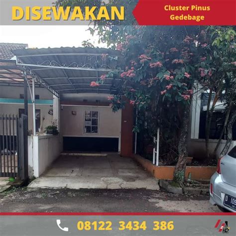 DISEWAKAN RUMAH DENGAN CARPORT CLUSTER PINUS ADIPURA GEDEBAGE