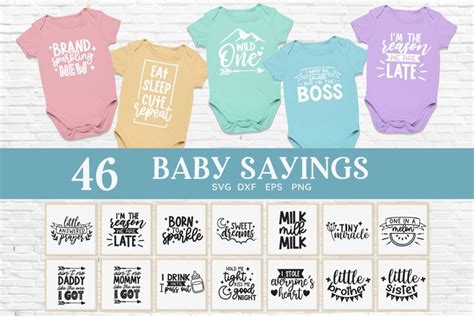 Baby Sayings Svg Bundle Funny Baby Svg Baby 1215282