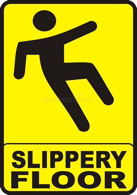 Slippery Wet Floor Sign Stock Illustrations 4 370 Slippery Wet Floor