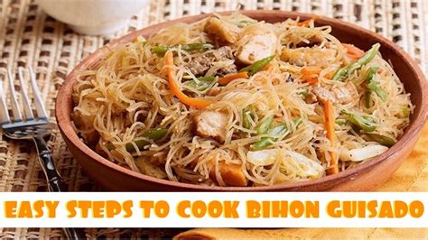 Easy Steps To Cook Pancit Bihon Guisado Ofw Style Youtube