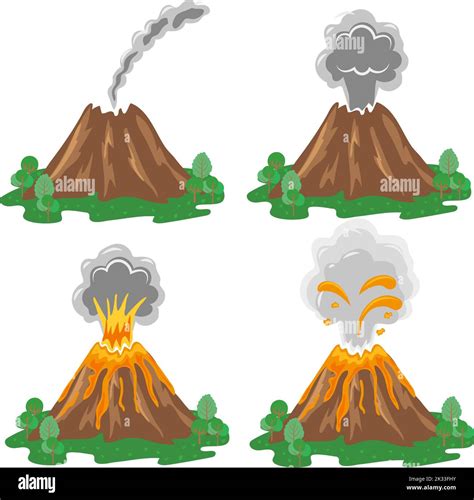 Volcano Lava Clipart