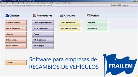 Software para empresas de Recambios de Vehículos YouTube