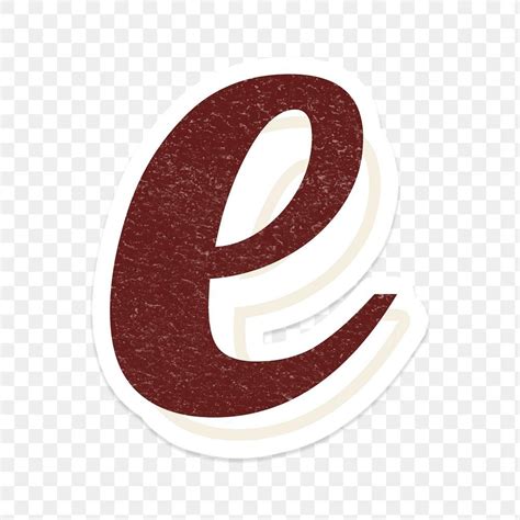 Alphabet Letter E Vintage Handwriting Cursive Font Png With Transparent