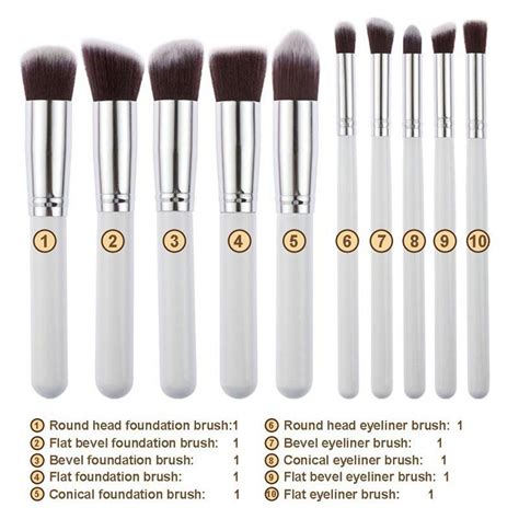 Biutte Co Kuas Make Up Wajah Face Make Up Brush Set Mag Black