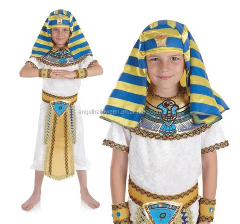 Boys Egyptian King Pharaoh Costume Tutankhamun Fancy Dress Costumes