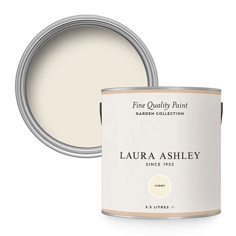 Laura Ashley Eggshell Garden Paint Ivory 25l Homebase