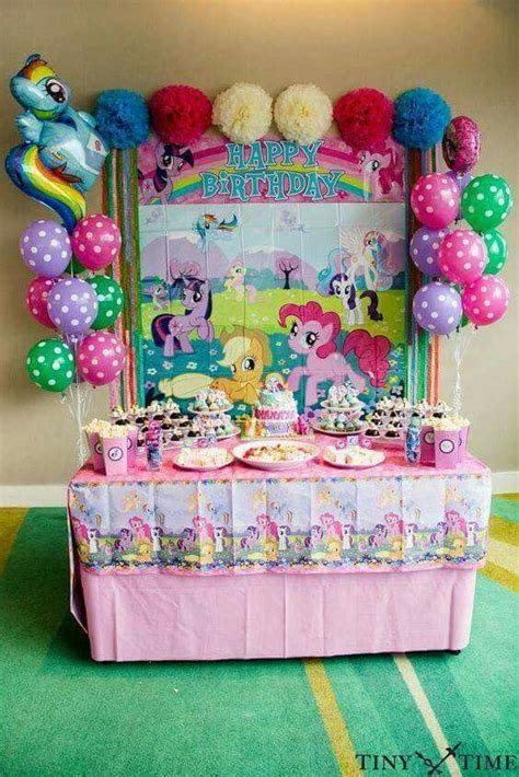 Ideas Para Una Fiesta Temática De My Little Pony Little Pony Birthday