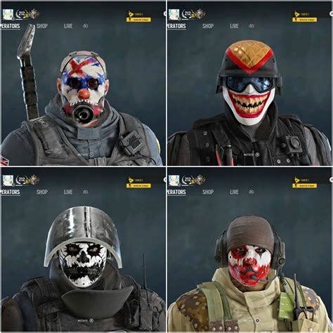 New Headgear Sledge Castle Rook And Glaz 27 000 Renown Each Rainbow6