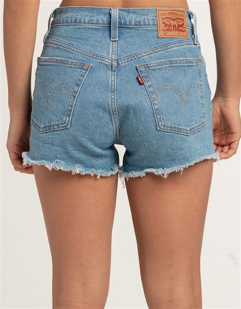 Levis 501 High Rise Womens Denim Shorts Jazz Solo Med Blast Tillys