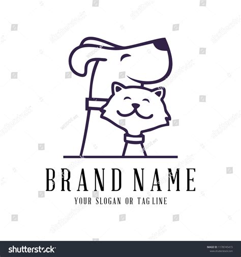 Creative Logo Design Dog Cat Vector Stock Vector (Royalty Free ...