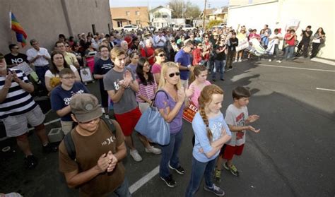 Hundreds in Tucson protest religious rights bill targeting gays