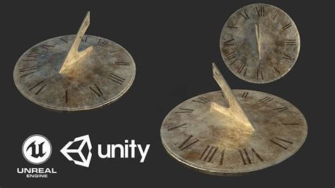 3D model Sundial - Solar Clock- Reloj solar VR / AR / low-poly | CGTrader